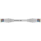 Cabo De Rede 15 CM Patch Cord Cat6 UTP 100% Cobre Branco para Rack