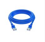 Cabo De Rede 3 Metros Lan Internet Crimpado Rj45 Cat5e Azul
