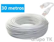Cabo de rede Branco -- 30 Metros profissional -- CFTV -- Internet -- Montado