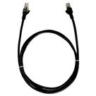 Cabo de Rede Cat.6, PC-ETH6U25, 2.5 Metros, Patch Cord, PlusCable - Preto Cabo de Rede Cat.6, PC-ETH6U25, 2.5 Metros, Patch Cord, PlusCable - Preto