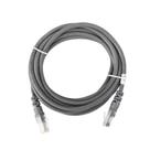 Cabo De Rede Cat5e Cabo Resistente De 2,5 Metros Condutores Em Cobre Nu Ideal Para Gamers Streamers Internet Sem Travamentos - Cinza
