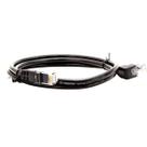 Cabo de Rede Cat5e Plug 90 Graus para Cima Preto - 1 Metro Cabo de Rede Cat5e Plug 90 Graus para Cima Preto - 1 Metro