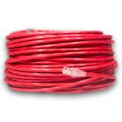 Cabo de Rede CAT6 50 Metros Vermelho Rolo UTP Ethernet Crimpado 23AWG Pronto