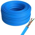 Cabo de Rede Cat6 Cobre Utp 4 Pares Azul 100 Metros Gigabit