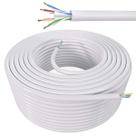 Cabo de Rede Cat6 Cobre Utp 4 Pares Branco 100 Metros Giga