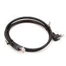 Cabo de Rede Cat6 Plug 90 Graus para Cima Preto - 7 Metros