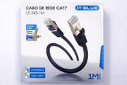 Cabo De Rede Cat7 1m 10gbps Rj45 Cobre Puro Blindado