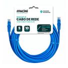 Cabo De Rede eFacini Cat6 Azul EfConnect 100 Cobre 5 Metros