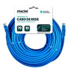 Cabo De Rede eFacini Cat6 Azul EfConnect 100 Cobre 70 Metros
