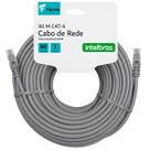 Cabo de Rede eFacini Cinza CAT6 Intelbras 100 Cobre, Anatel 90 Metros Cabo de Rede eFacini Cinza CAT6 Intelbras 100 Cobre, Anatel 90 Metros