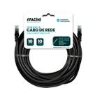 Cabo De Rede Efacini Preto Cat6 Ef-Connect 100% Cobre, Anatel 15 Metros Cabo De Rede Efacini Preto Cat6 Ef-Connect 100% Cobre, Anatel 15 Metros