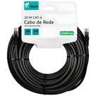 Cabo de Rede eFacini Preto CAT6 Intelbras 100 Cobre, Anatel 20 Metros Cabo de Rede eFacini Preto CAT6 Intelbras 100 Cobre, Anatel 20 Metros