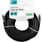 Cabo de Rede eFacini Preto CAT6 Intelbras 100 Cobre, Anatel 50 Metros Cabo de Rede eFacini Preto CAT6 Intelbras 100 Cobre, Anatel 50 Metros
