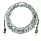 Cabo de Rede Ethernet CAT6 Revestido em Tecido Cinza/preto - 15 Metros