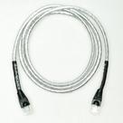 Cabo de Rede Ethernet CAT6 Revestido em Tecido Prata - 15 Metros