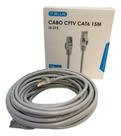 Cabo De Rede Ethernet Internet Cat6 Rj45 Banhado 15 Metros