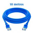 Cabo de Rede Ethernet RJ-45 10 Metros - Azul Cabo de Rede Ethernet RJ-45 10 Metros - Azul