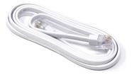 Cabo De Rede Exbom Rj45 Ethernet Flat Branco 5 Metros