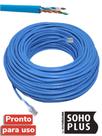 Cabo De Rede FURUKAWA 50 Metros 100% Cobre CAT6 Internet Pronto Pra Uso