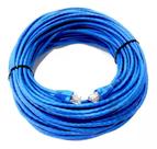 Cabo de rede / Internet / Montado / Azul -- 1 metro -- Kit c/ 5 unidades .