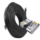 Cabo De Rede Interno Externo 20mt Blindado Com Conector Rj45 blindado