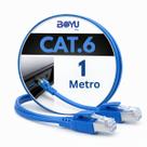Cabo De Rede Lan Cat6 1m Internet Alta Velocidade Gigabit Homologado