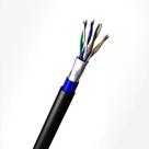 Cabo DE REDE Lan F/utp Cat5e 24 Awgx4p Dupla Capa Blindado Rolo Com 100 Metros 100% Cobre