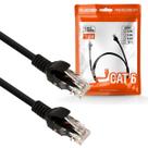 Cabo de Rede Patch Cord Cat 6 10m Preto Gigabit Plus Cable Cabo de Rede Patch Cord Cat 6 10m Preto Gigabit Plus Cable