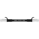 Cabo de Rede Patch Cord Cat5e 100% Cobre Blindado Preto 15 centímetros