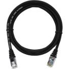 Cabo de Rede Patch Cord Cat5e 100% Cobre Blindado Preto 3 Metros