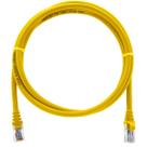 Cabo de Rede Patch Cord Cat5e CCA Amarelo 2 Metros