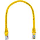 Cabo de Rede Patch Cord Cat5e CCA Amarelo 20 centímetros