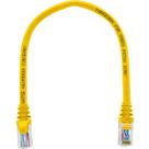 Cabo de Rede Patch Cord Cat5e CCA Amarelo 25 centímetros Cabo de Rede Patch Cord Cat5e CCA Amarelo 25 centímetros