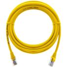 Cabo de Rede Patch Cord Cat5e CCA Amarelo 7 Metros CFTV Montado