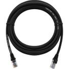 Cabo de Rede Patch Cord Cat5e CCA Preto 5 Metros