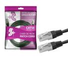 Cabo de rede patch cord cat5e ftp blidnado 5 metros preto Cabo de rede patch cord cat5e ftp blidnado 5 metros preto