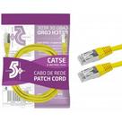 Cabo de rede patch cord cat5e ftp blindado gigabit - 2m - amarelo