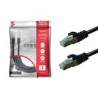 Cabo De Rede Patch Cord Cat5E Ftp Blindado Gigabit 2M Preto Cabo De Rede Patch Cord Cat5E Ftp Blindado Gigabit 2M Preto