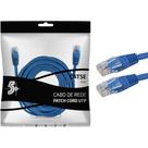 Cabo de rede patch cord cat5e utp 20m azul - SANTANA CENTRO
