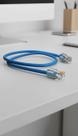 Cabo de Rede Patch Cord Cat6 Azul 1,5m Conector RJ45 Cabo de Rede Patch Cord Cat6 Azul 1,5m Conector RJ45