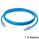 Cabo de Rede Patch Cord Sohoplus U/UTP CAT.5e CMX 1.5 Metros - Azul Claro