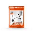 Cabo De Rede Plus Cable Patch Cord Cat5e 10m Preto Pc-ethu100bk