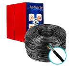 Cabo de rede preto caixa com 305mts Cat5e