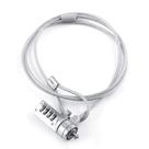 Cabo de segurança combinado Laptop Lock DJDK 110 cm prateado Cabo de segurança combinado Laptop Lock DJDK 110 cm prateado