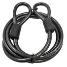 Cabo de segurança Lumintrail Heavy-Duty, aço trançado de 12 mm, 7 pés