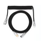 Cabo de Teclado EPOMAKER Mix USB-C para USB-A - 1,8m Enrolado (Preto)