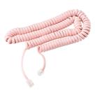 Cabo de telefone IsoHo Phones Cordão encaracolado sem problemas 25 pés rosa
