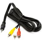 Cabo de Video p2 / 3 rca para Video Game e TV 1,8 metros