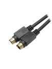 Cabo de Vídeo Super Vhs 2m Mini Din Dourado