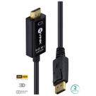 Cabo Displayport 1.3 Para Hdmi 2.0 4k 30hz Ultra Hd 2 Metros - H20dp13-2 Cabo Displayport 1.3 Para Hdmi 2.0 4k 30hz Ultra Hd 2 Metros - H20dp13-2